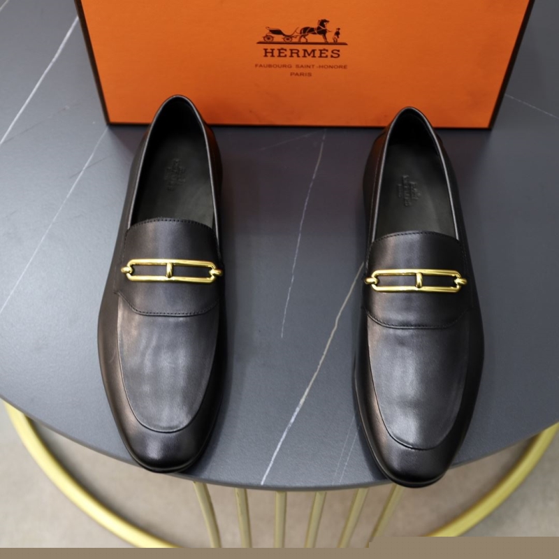 H**mes leather shoes